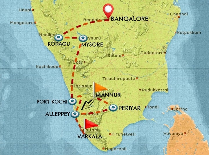 backpacking to travel in South India