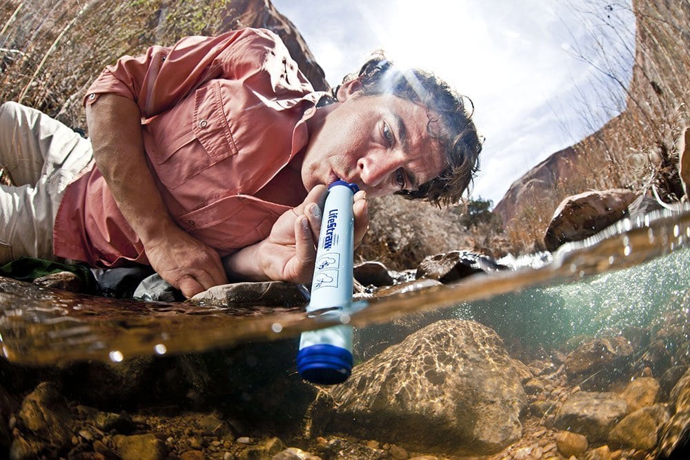  BAYTIZ Water Filter Bottle 1500 L - Portable Water Purification  Unit for Travel, Hiking, Camping, Trek, Road Trip - High Density  Polyethylene : Sports & Outdoors