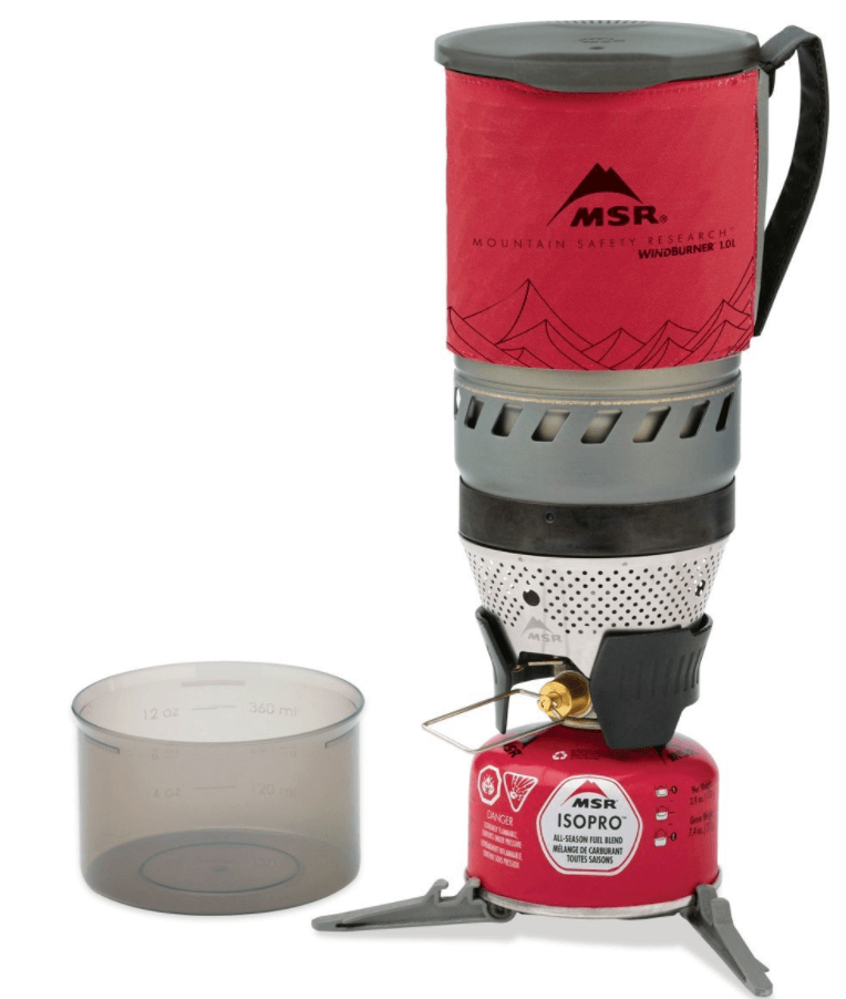 the msr windburner - top choice of best backpacking stoves