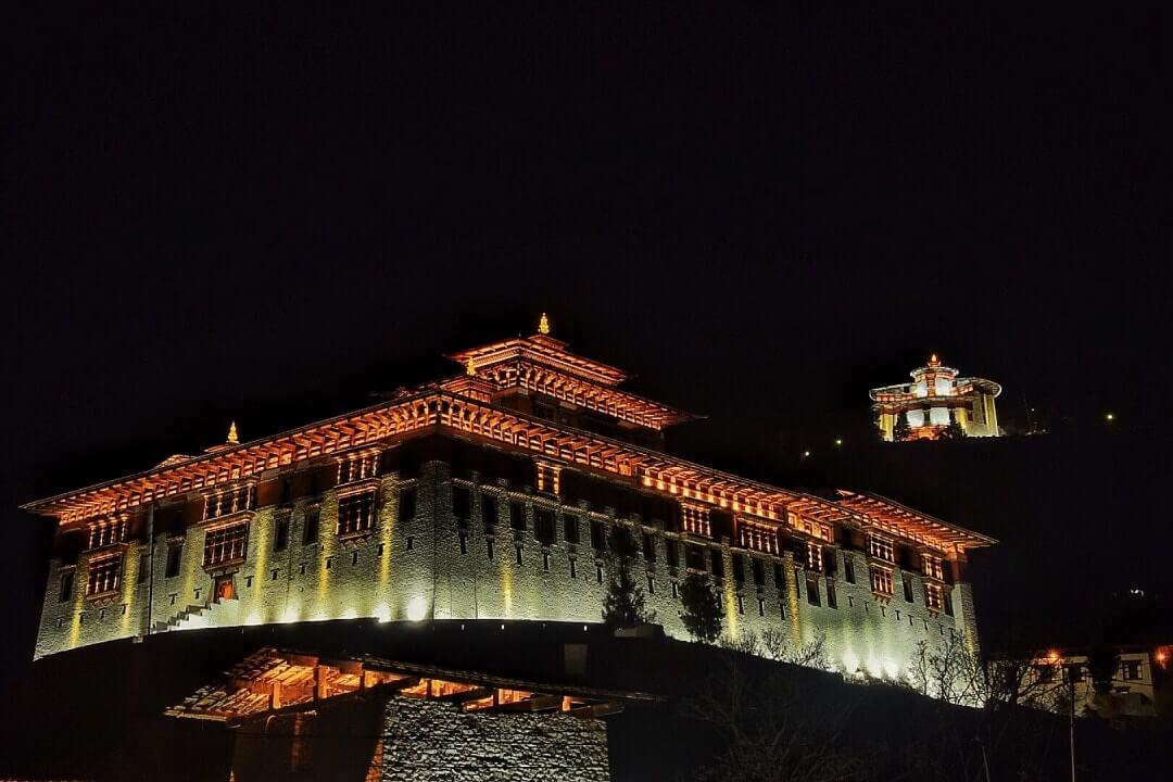 bhutan at night