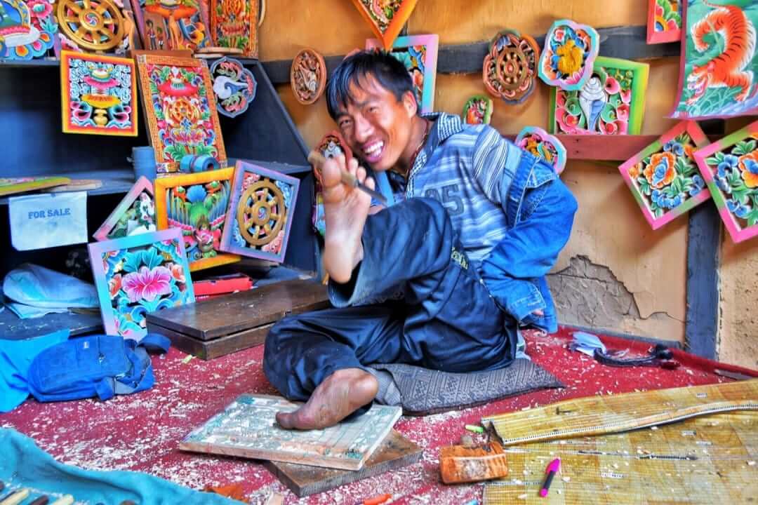 talented bhutanese painter