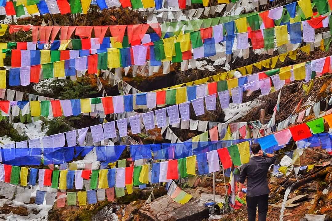 prayer flags in bhutan