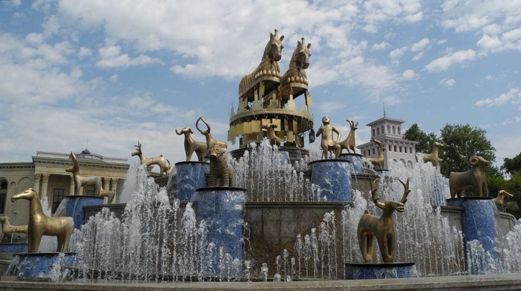 Georgian Cultural Landmark Fountain in Kutaisi Georgia