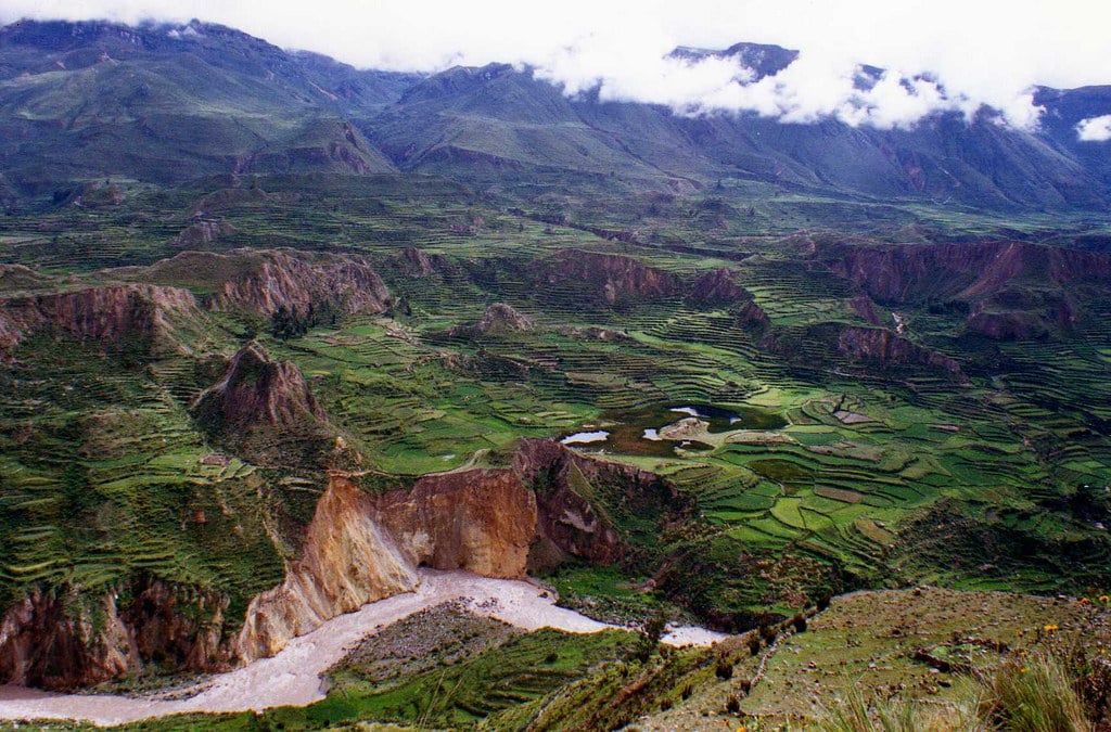 hiking the Colca Canyon landscape