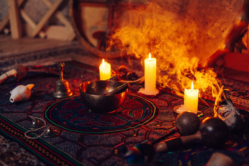 A shamanic ritual in Peru