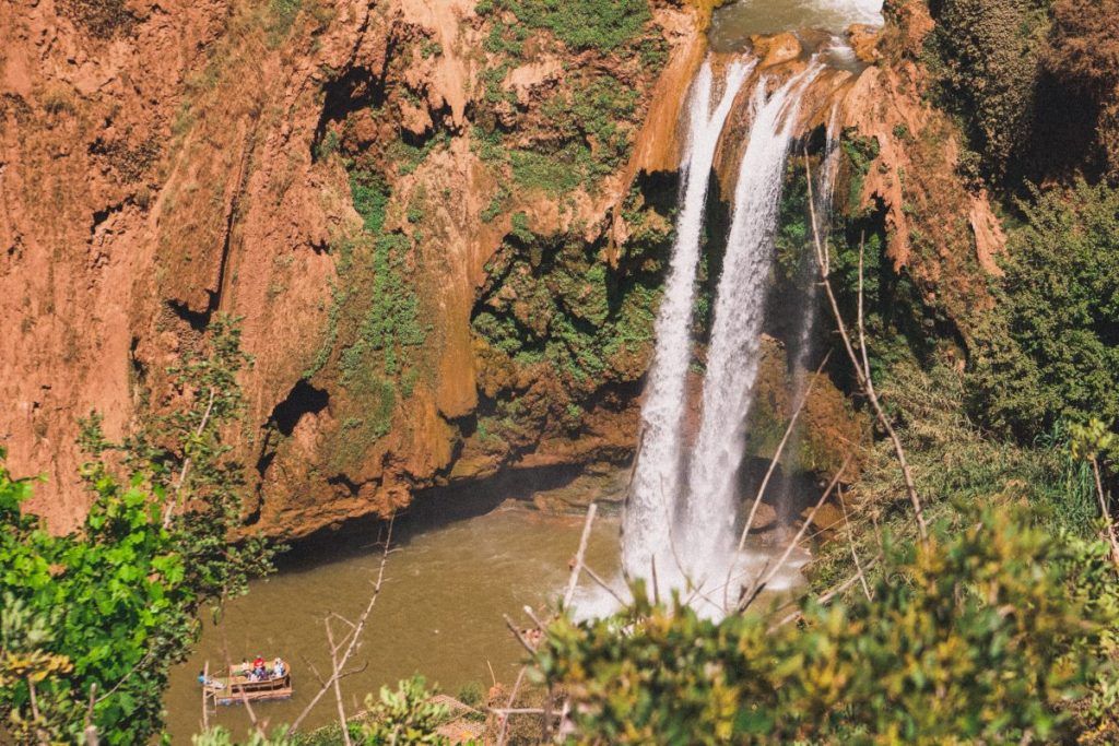 View looking toward Oued Ouzoud Waterfall