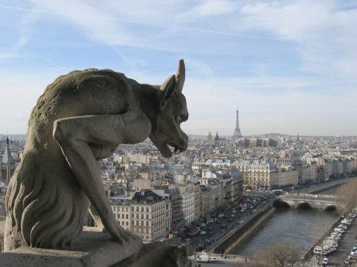 Notre Dame Cathedral Gargoyle - once the best place to visit in Paris