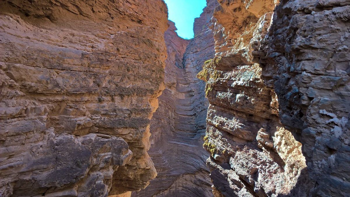 The canyons of the Quebrada de las Conchas.