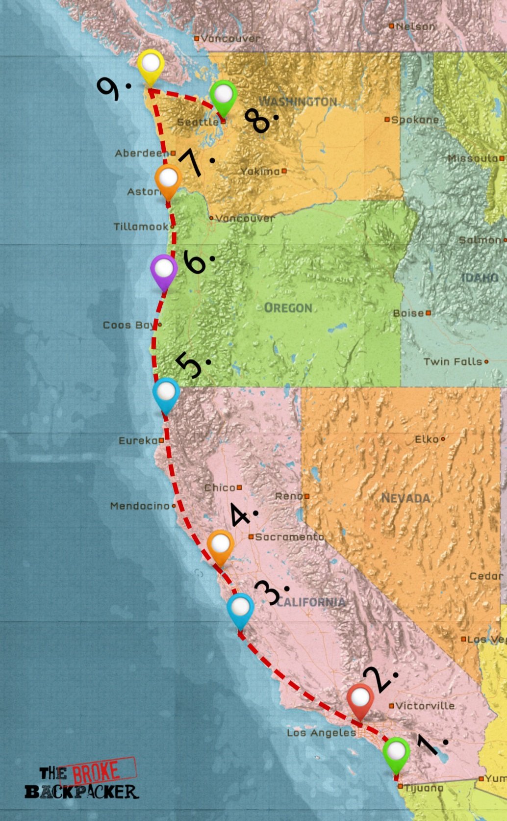 usa west coast rv trip