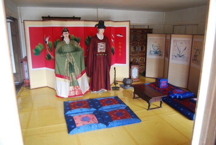 Inside a traditional Korean home