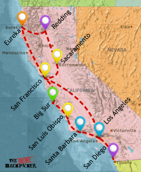 California Road Trip Map 3 476x580 