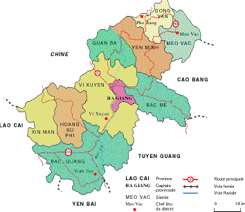 Map of Ha Giang