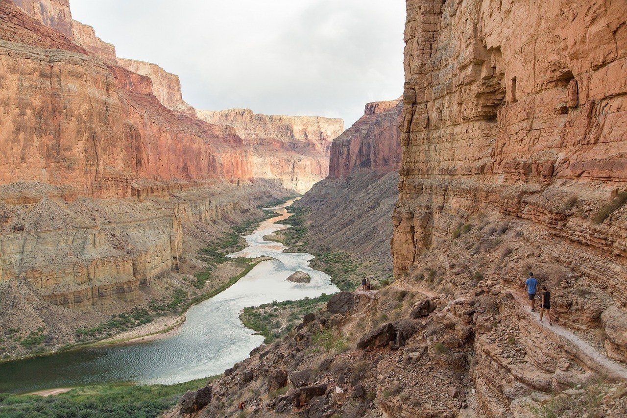 hiking in the Grand Canyon and the Colorado River