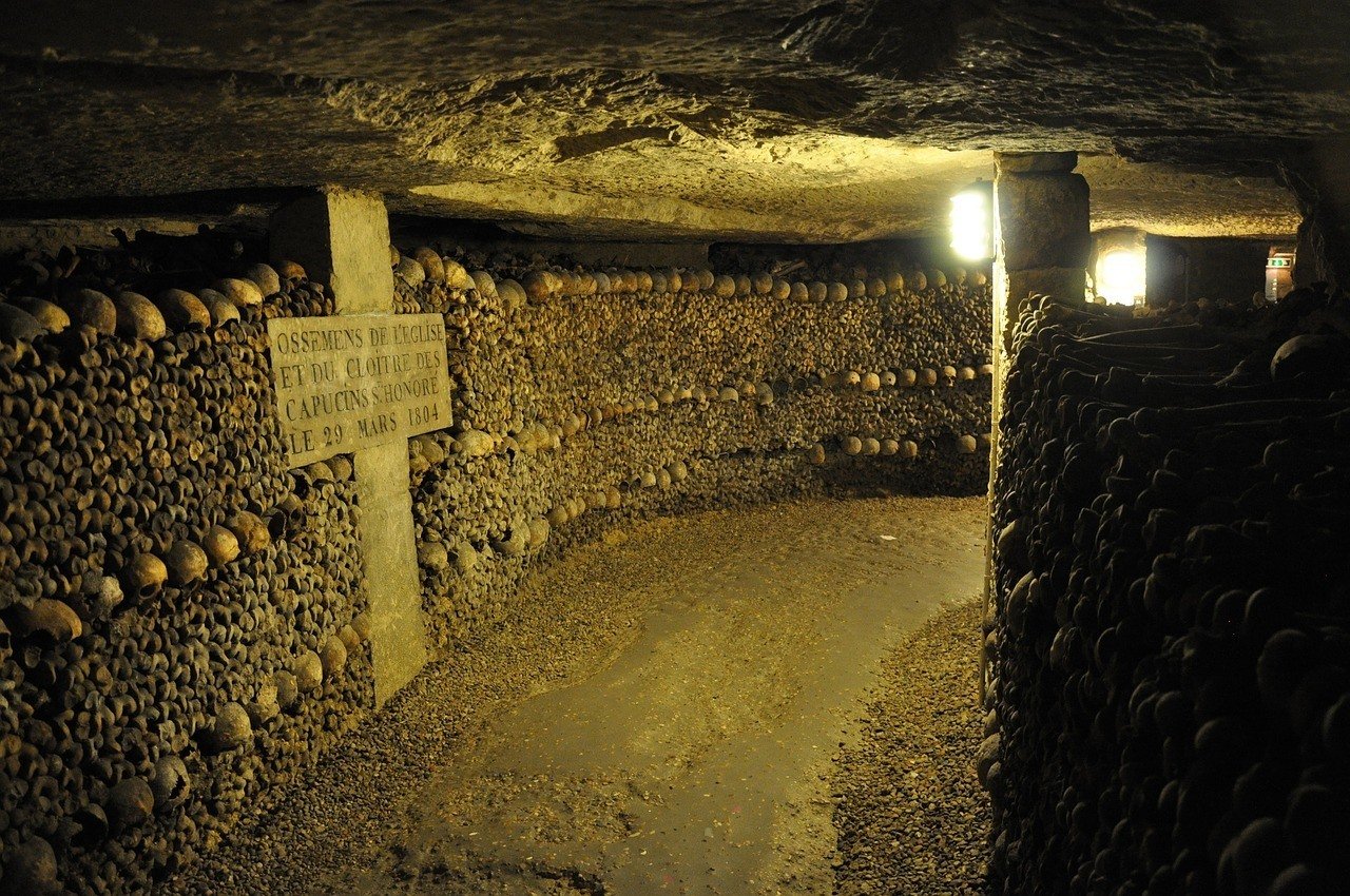 Catacombs - One of the more unique places to visit in Paris