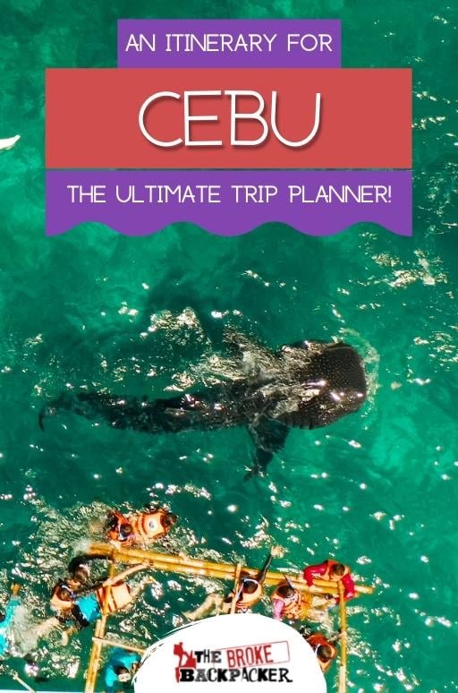 1 day tour itinerary example cebu