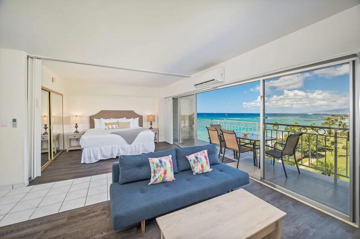 Ocean and Sunset Views Condo at the Waikiki Shore