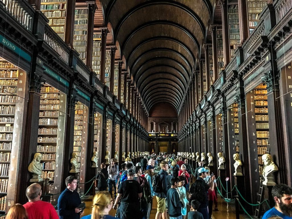 People marvel at Trinity College’s Long Room