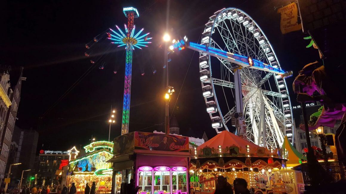 fun fair at amsterdam centre