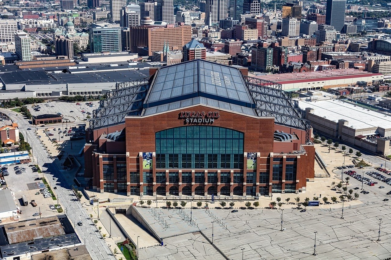 Attend a football game at Lucas Oil Stadium in Indianapolis.