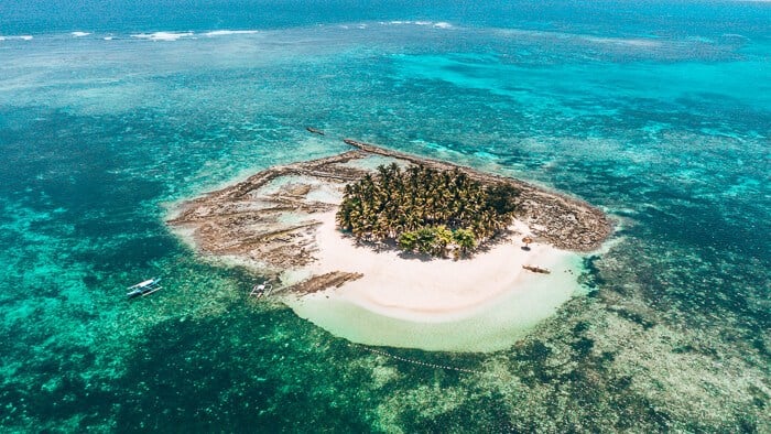 Island hopping Siargao to Guyam Island