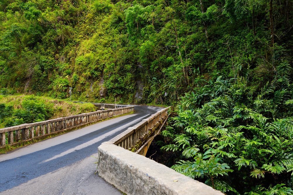 hana highway, hawaii - most beautiful roads in america