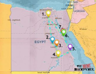 Where To Stay In Egypt The BEST Areas In 2024   Map Of Where To Stay In Egypt 1 330x255 