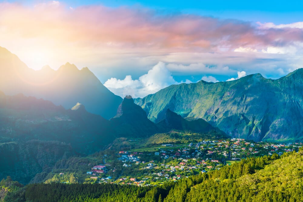 Reunion Island panorama - the next top destination after Mauritius