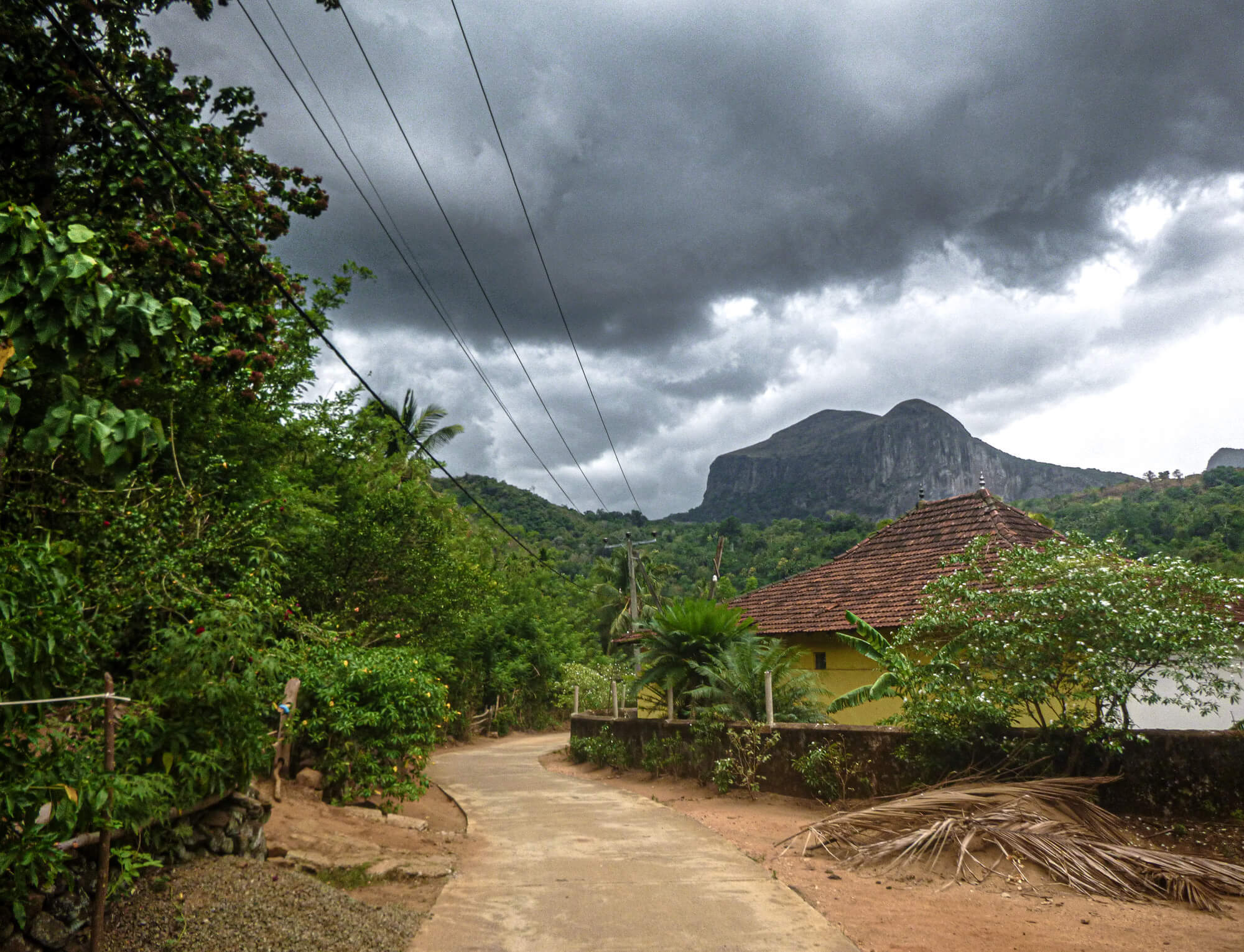 Stormy weather in Sri Lanka's Knuckles Mountain Range
