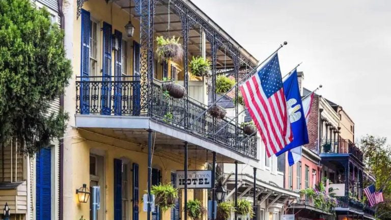 10 Stunning Hotels In Bourbon Street 2024 Edition   Airbnb Bourbon Street Andrew Jackson Hotel 768x432 