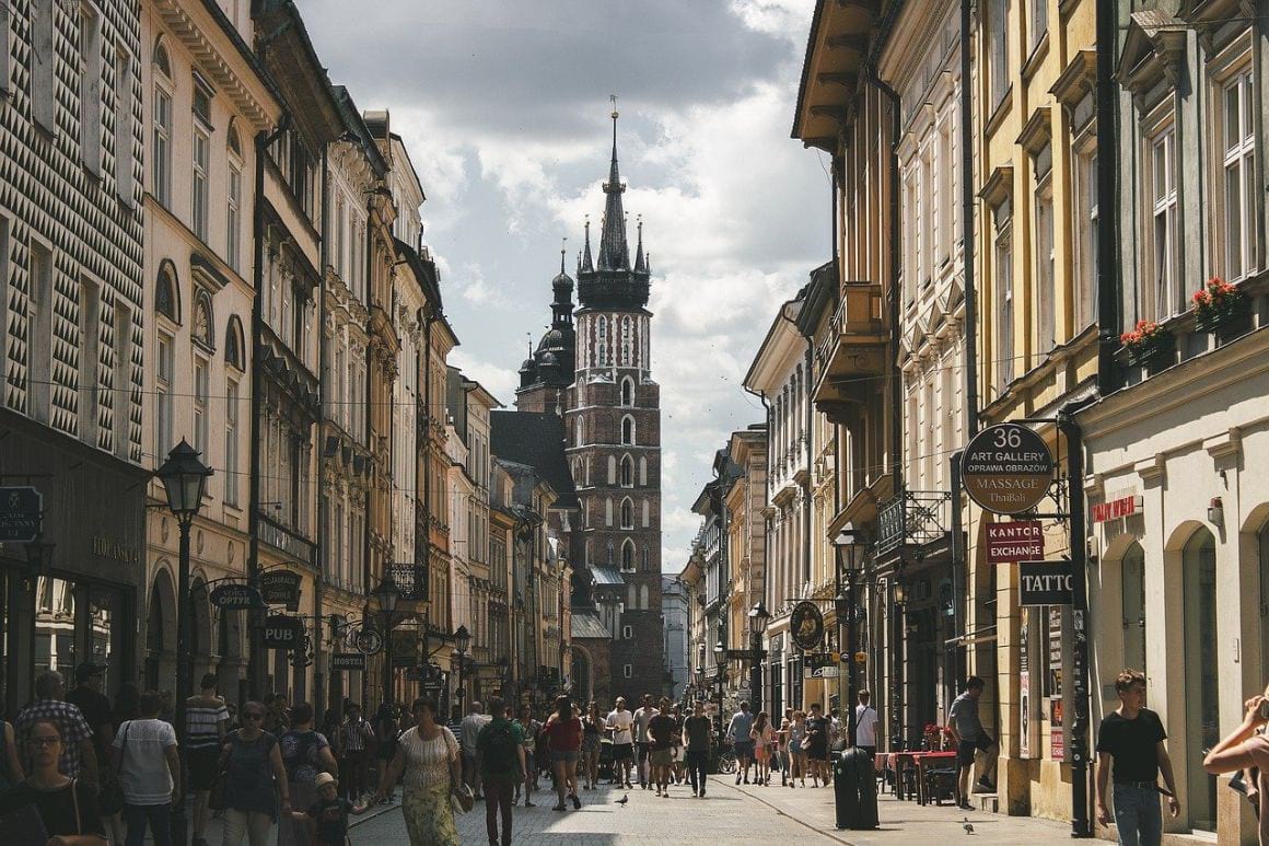 Historic old buildings of Poland