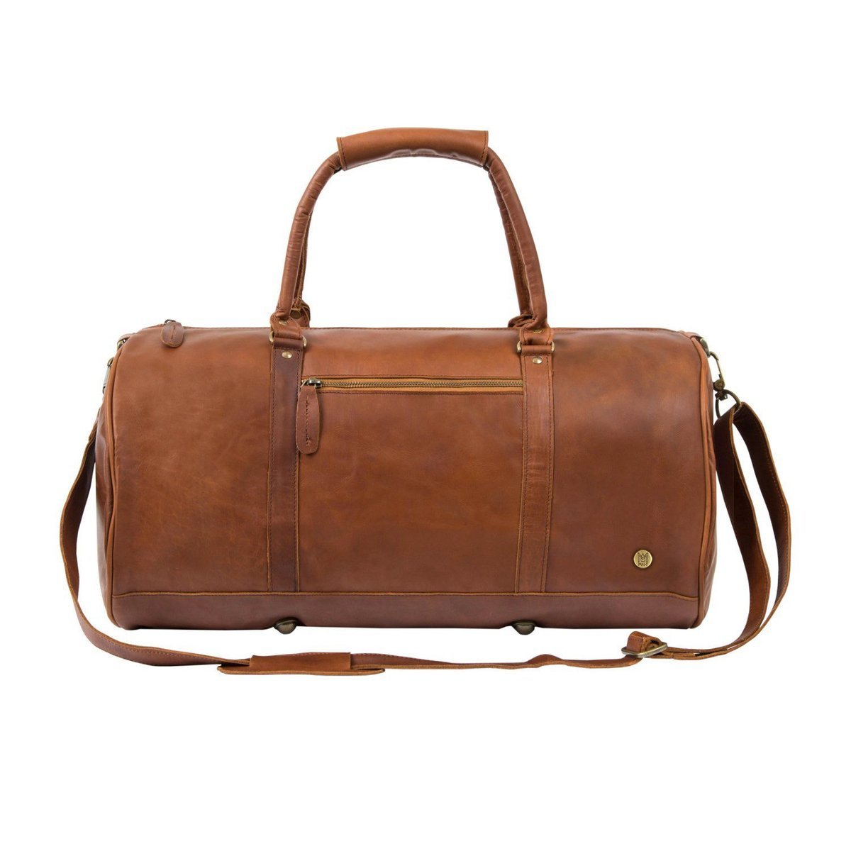 Men's Leather Duffle Bag Classic Travel Holdall Cabin -  UK