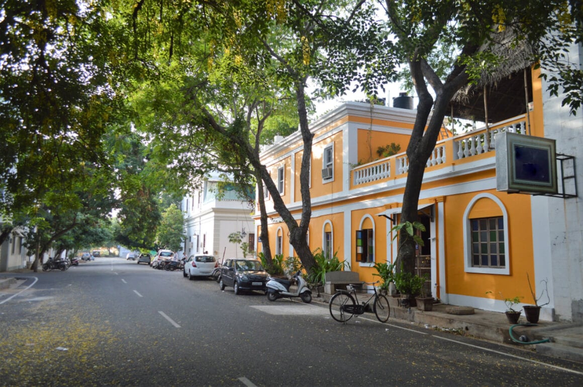 French quarters architecture Pondicherry