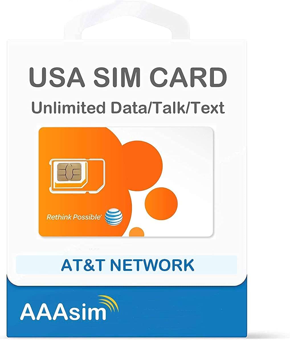 USA SIM Card Plan Standard Pack with Unlimited Local and 3 GB Data