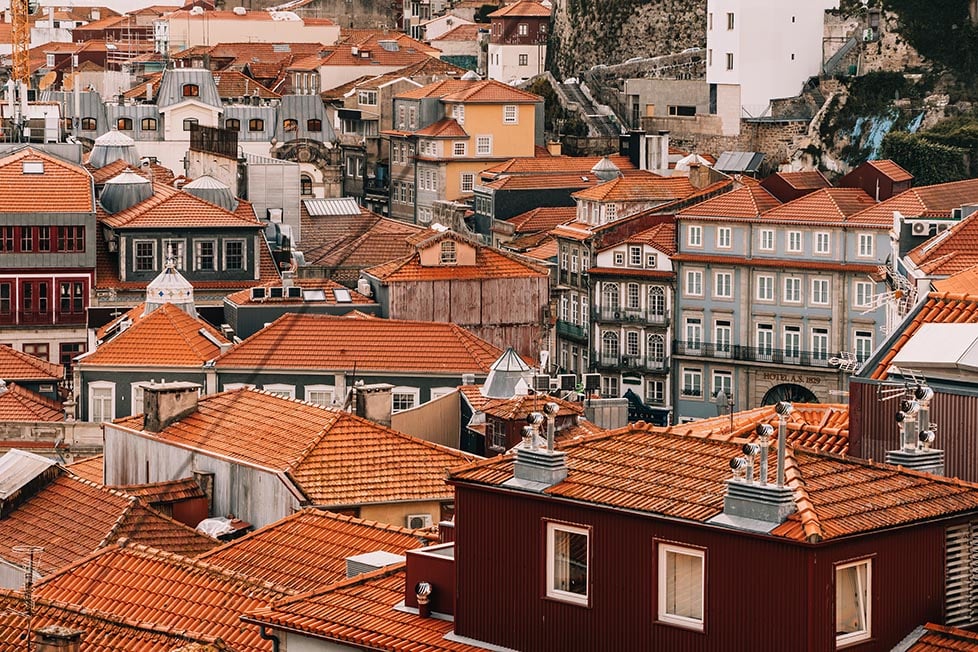 The houses of Porto, Portugal