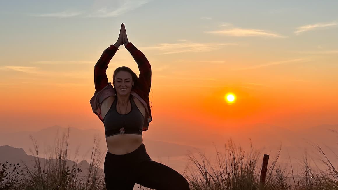 Travel Yoga Mat Sunrise