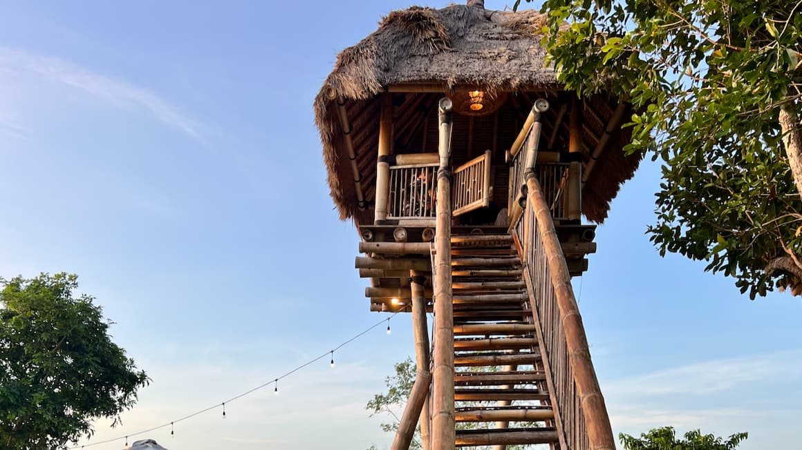 a treehouse in the jungle of bali, indonesia