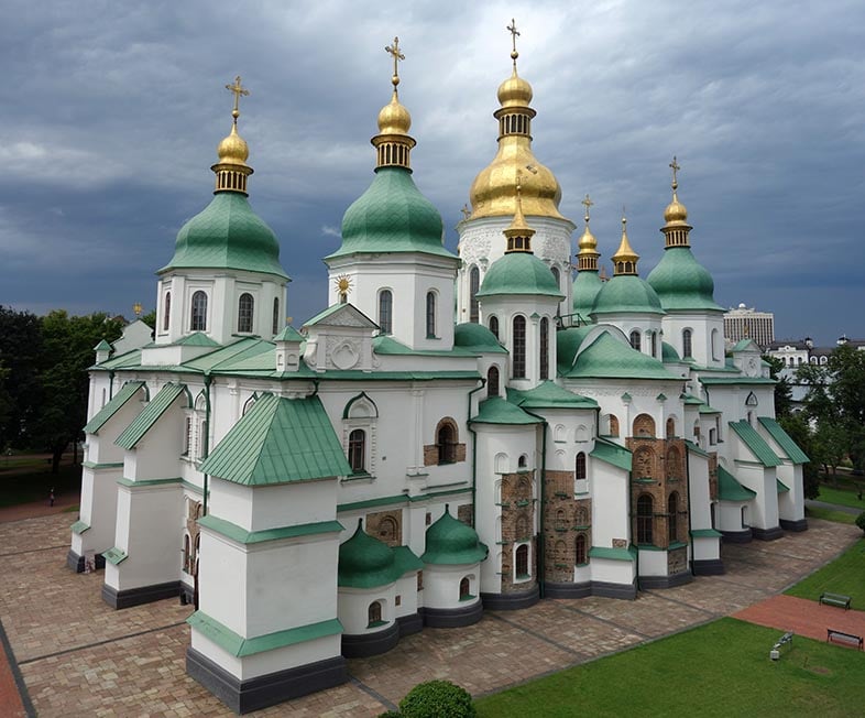 The Saint Sophia Cathedral in Kyiv, Ukraine