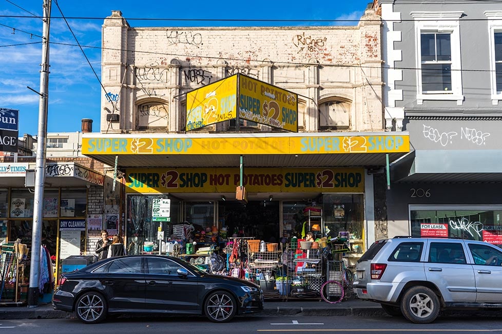 A $2 store in Melbourne, Australia.