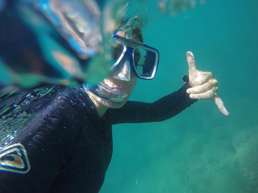 Nic snorkelling 