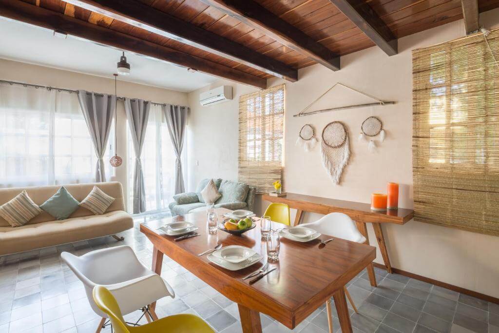 a table set for breakfast in Quinta Margarita Hotel