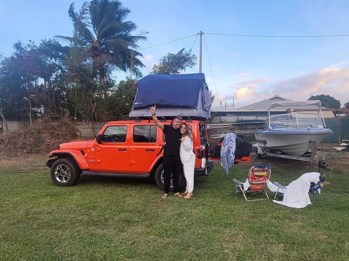 Campsite in Wailuku Maui