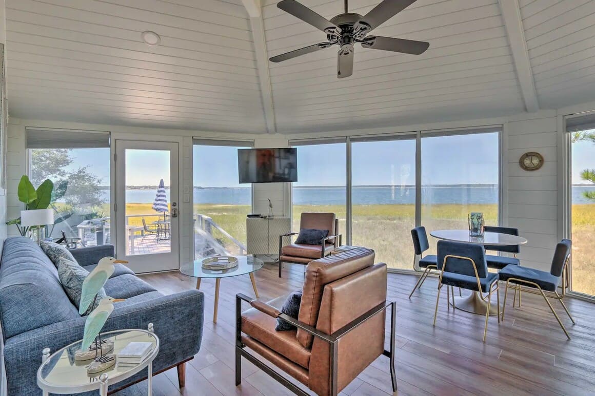 Luxe Treetop Escape w/ Fire Pit & Ocean Views! Hilton Head Island South Carolina