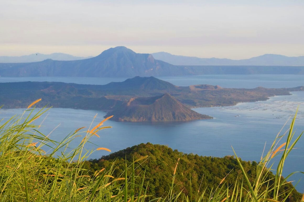 Taal Lake and the volcanoes in Tagaytay, Philippines