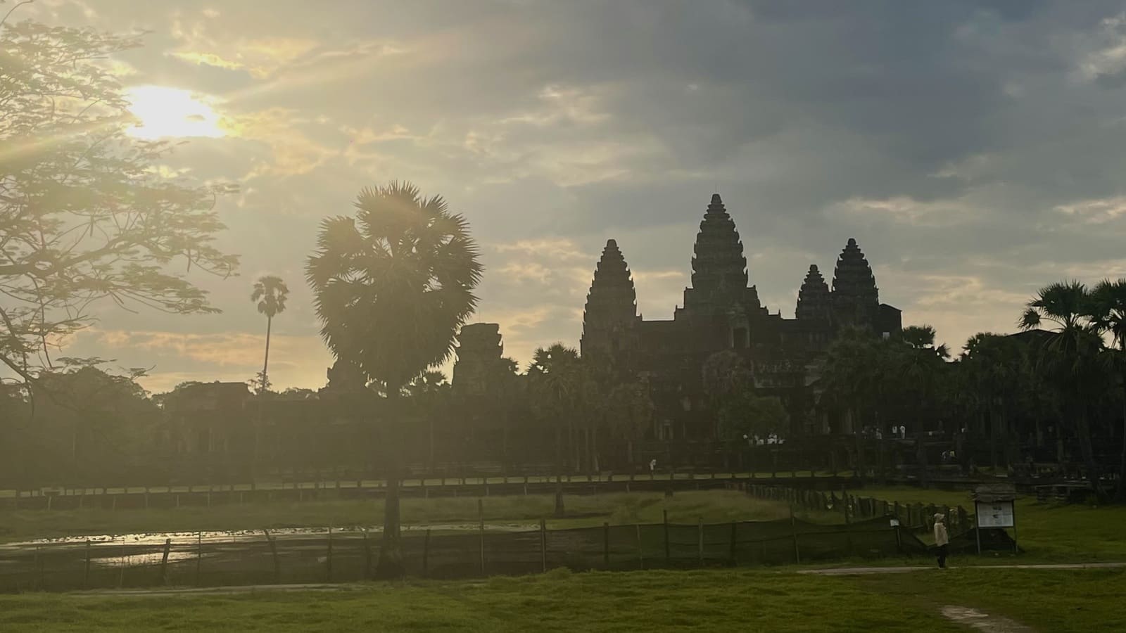 angkor wat at sunrise, cambodia