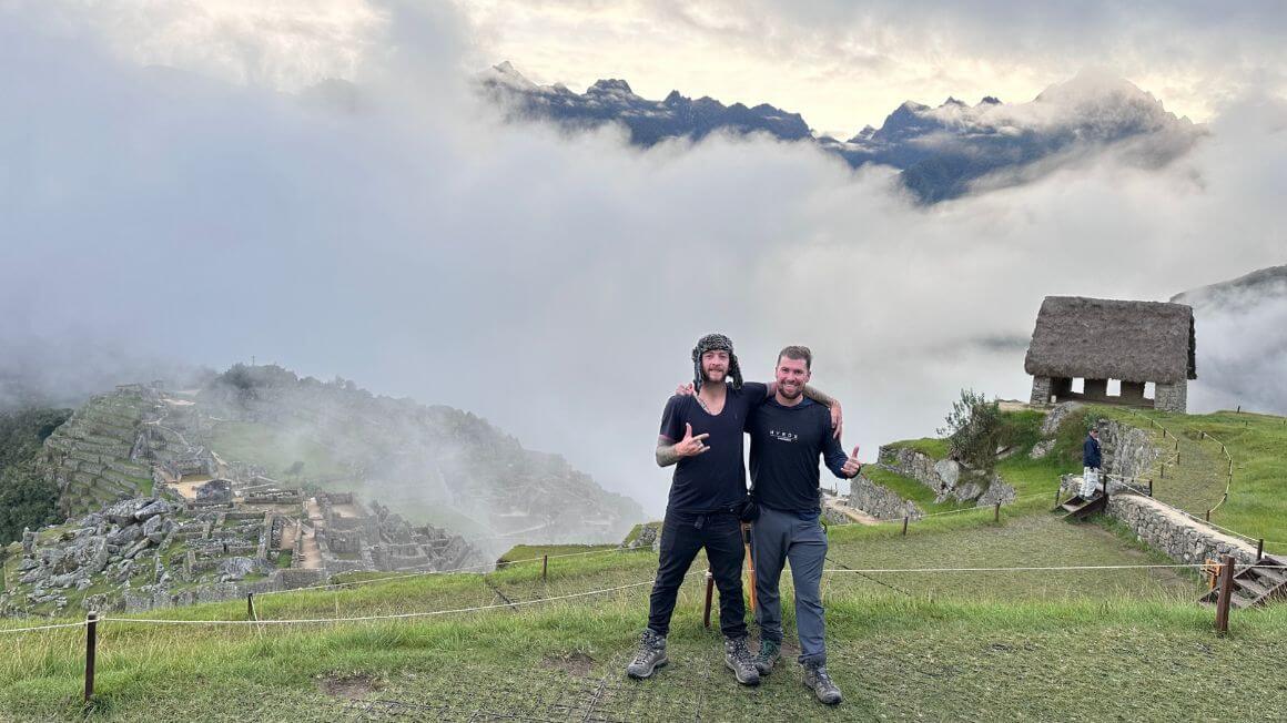 Will and his brother Alex at Machu Picchu after completing the Inca Trail in Peru