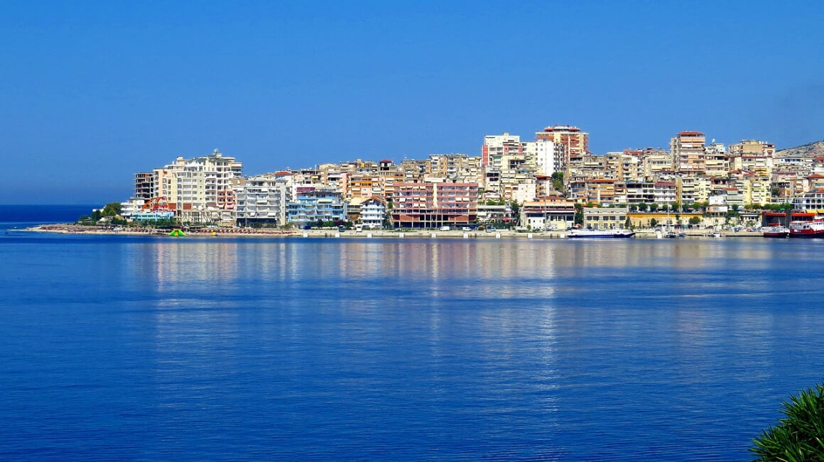 Coastal Town in Sarande Albania