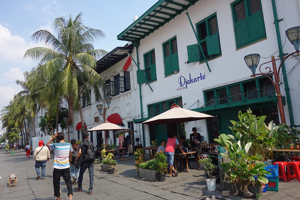 The colonial architecture of the old quarter in Jakarta, Indonesia