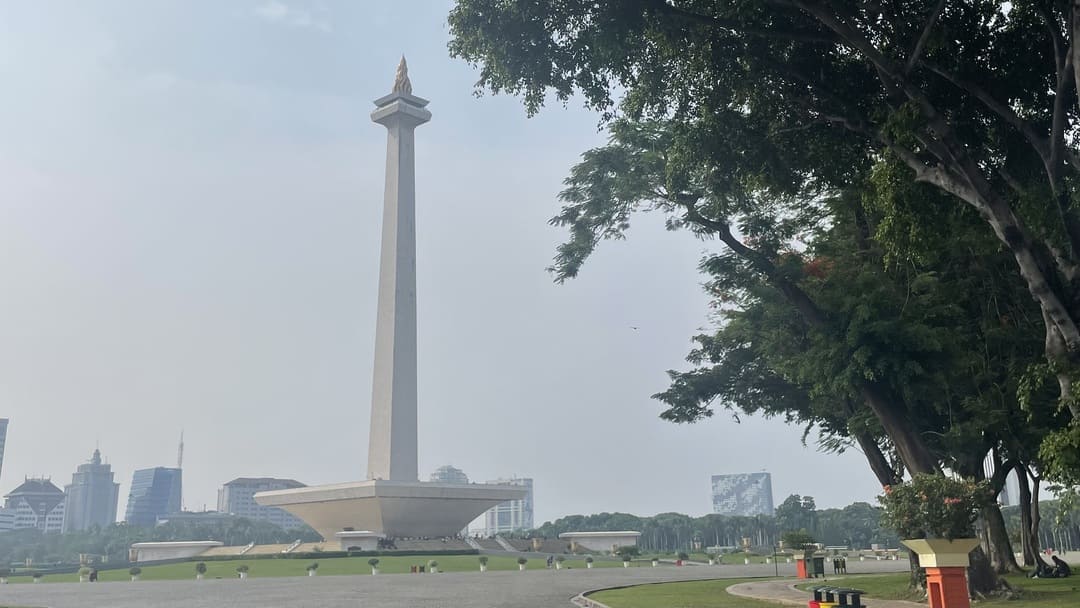 national monument in jakarta, indonesia