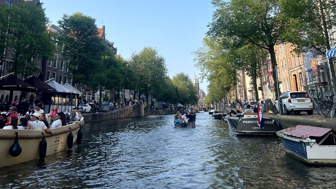 boat cruise in amsterdam, the netherlands