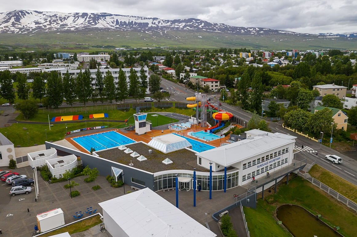 Dive in at the local swimming pool in Akureyri